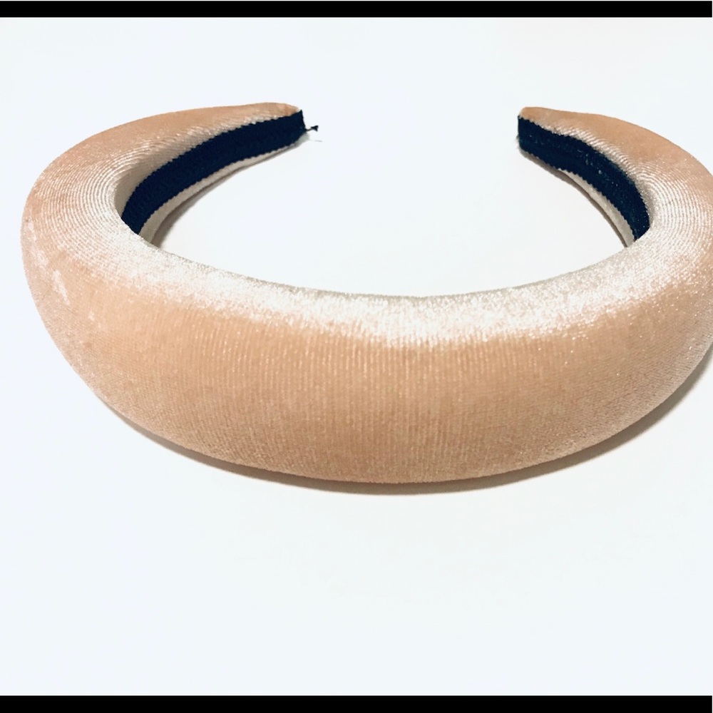🆕 Padded Champagne Velvet headband - Picture 3 of 3